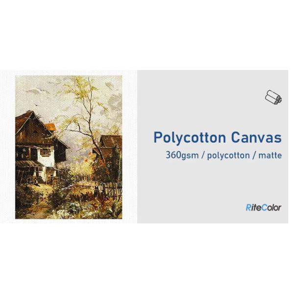 Pigment Inkjet Premium 360gsm Matte Art  Polycotton Canvas Printing