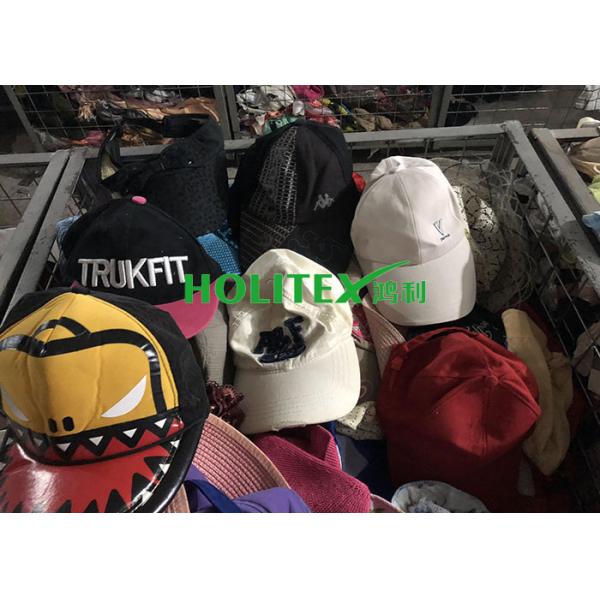 Men Second Hand Caps Cotton / Polyester Material Used Hats For Southeast Asia