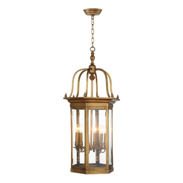 Antique brass lantern chandelier for indoor home Decoration (WH-PC-21)