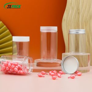 61mm Clear PET Plastic Jars 100ml-500ml Spice Plastic Jar For Food Storage