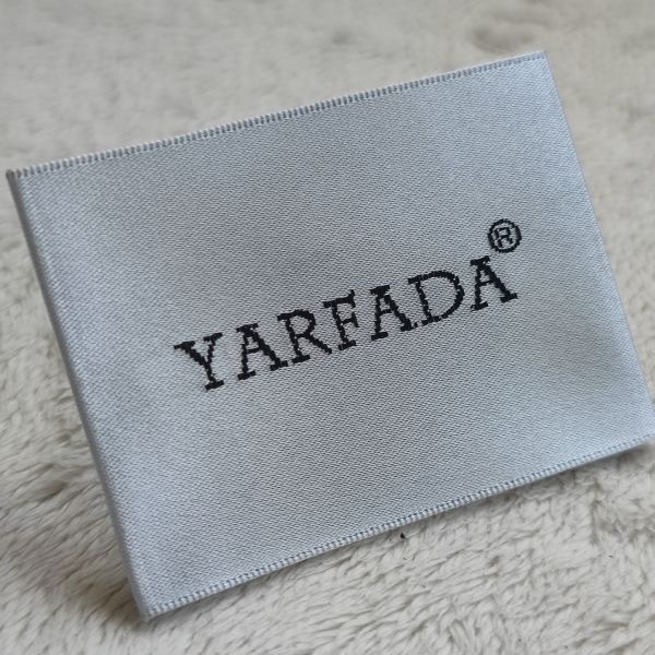 Manufacturer OEM ODM  Embossed Soft Woven Labels Woven Logo Tag Neck Labels for Garment Use