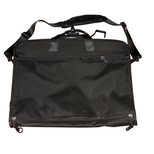 Black 1200D Oxford Fabric Men's Suit Garment Bags With Pockets For Shoulder Strap