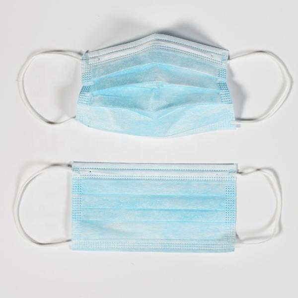 Earloop Disposable Pollution Mask For Adult Non - Irritating Fluid Resistant Layer
