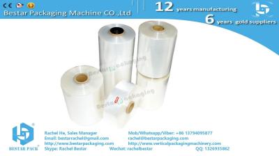PET/PE laminated plastic foil for snack packaging with Bestar weighing packaging machine