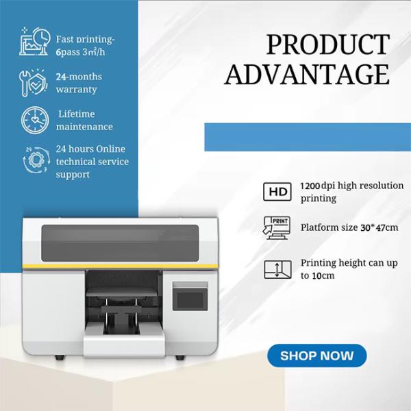 Металл / Пластмасса / Акриловая доска УФ-машина Размер А3