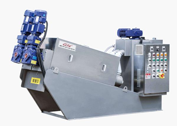 No Clogging 5000m3/H Multi Disk Sludge Dewatering Screw Press System