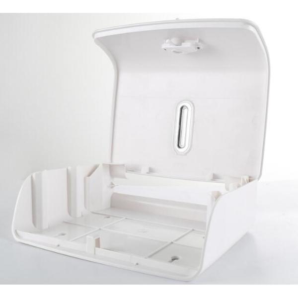 ABS Plastic Hand Paper Dispenser , Hand Cleaning Folded Toilet Paper Dispenser