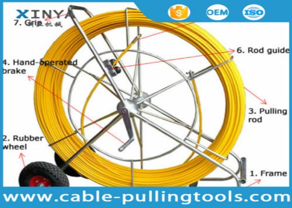 Epoxy Resin Reinforced Fiberglass Duct Rod with 50-500M Length and 4-16mm Diameter for Cable Pulling