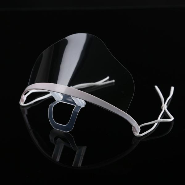Flat Anti Fog Clear Plastic Mouth Cover For Catering