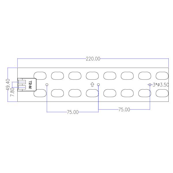 объектив 3030 220x50mm Multi одевает 16 в 1 для на открытом воздухе уличного света СИД