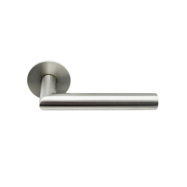 Modern door handle exterior door handle with magnetic round rose door lever