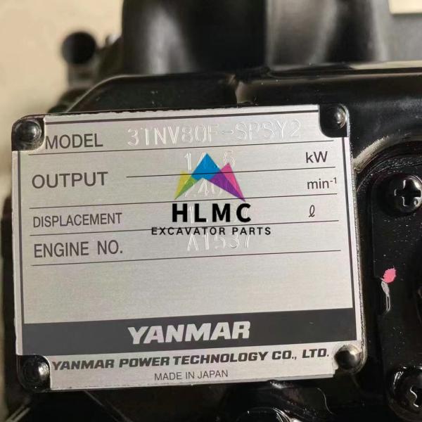 Yanmar 3TNV80F 14.6KW Excavator Engine Parts 3TNV80F-SPSY2 Diesel Engine Motor