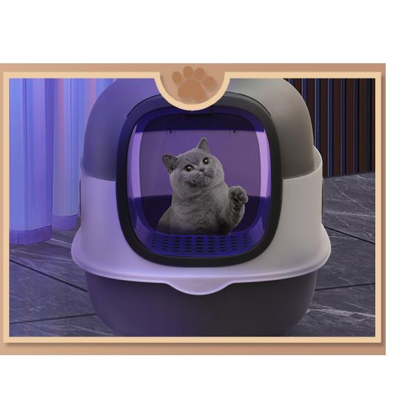 ODM Designs Enclosed Cat Box with Sided Pan and Top Sifting Lid Easy Clean