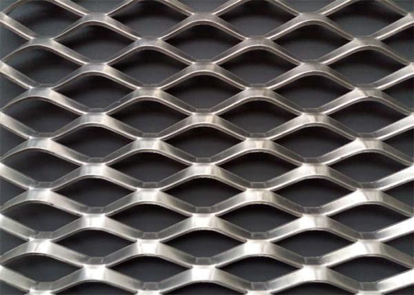 Construction Expanded Metal Diamond Mesh Sheets Ventilated 1-15mm Thick