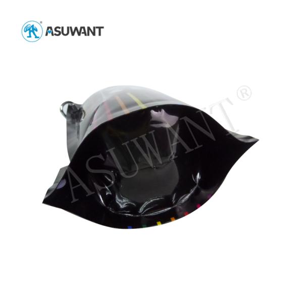Smell Proof Liquid Spout Bags Black Color Custom Printing Durable Eco - Friendly