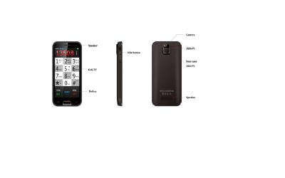 4.5 MT6572 1.3GHz, Android 4.2, 540*960 IPS,Dual camera,Bluetooth, WiFi, GPS,2500mAh