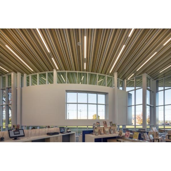 C-Shaped Linear Metal Strip Ceiling False Ceiling For Supermarket 200mm 300mm