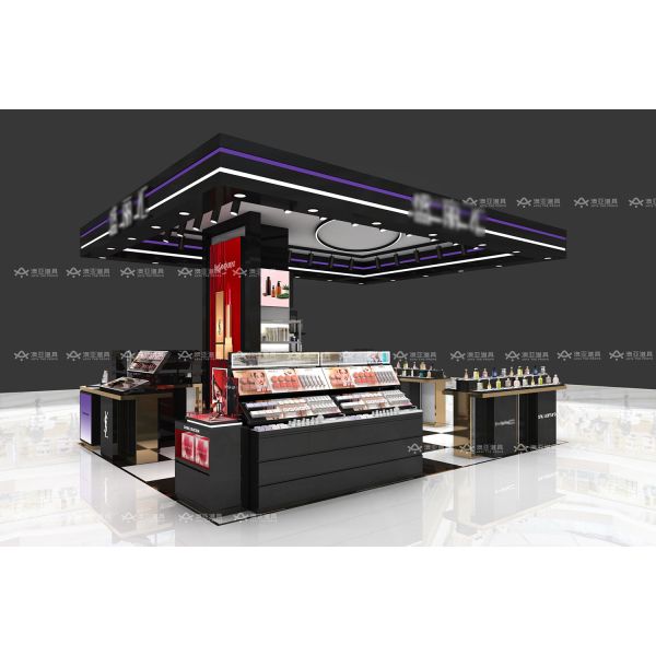 Cosmetics Kiosk Display Cabinet Retail Shelving Solutions Perfume Shop Furniture