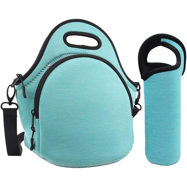 12.6x6.3x12.6 inches Insulated Thermal Lunch Box Tote Bag for Student School Neoprene