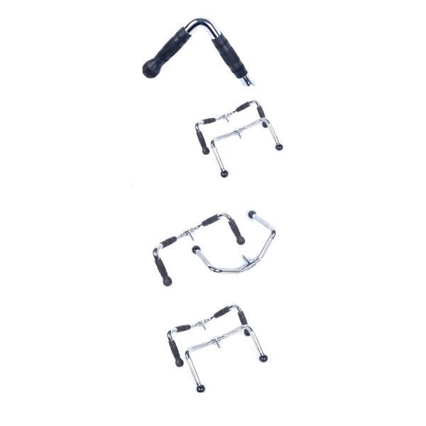 Stainless Steel TPR Lat Pull Down Barbell Handle Gym Cable Attachments