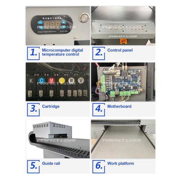 Da impressora lisa UV de 6090 6 Digitas da cabeça de impressão couro plástico de madeira de For Glass Ceramic