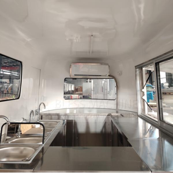 2024 Mobile Stainless Steel Trailer for Catering Bar Snack Fast Food Drink Ice Cream