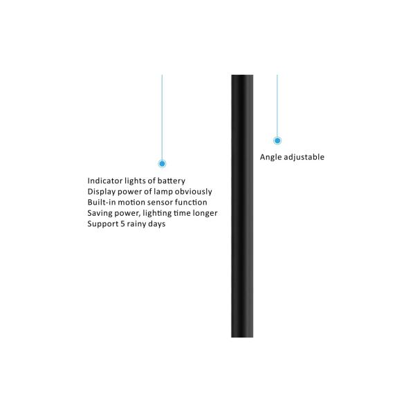 5 лет гарантии водонепроницаемый светодиодный солнечный уличный садовый свет 50W 3000K/4000K/5000K/6000K высокая яркость для пешеходов