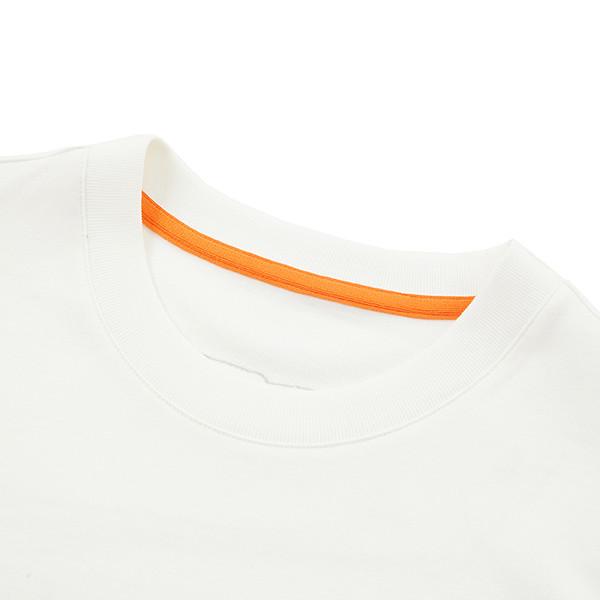 T-shirt de bureau quotidien en 2024 design personnalisé col rond blanc coton pour hommes