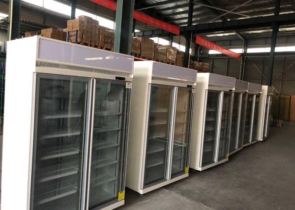 Wholesale Integral Heavy Duty Commercial Freezers R290 Four Door Display Freezer Top Mounted