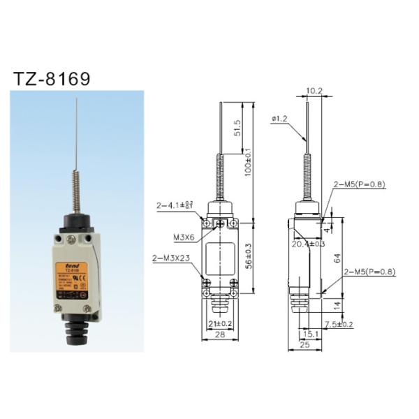 Клоните тип переключатель положения TZ8169 весны переключателя предела TZ-8169