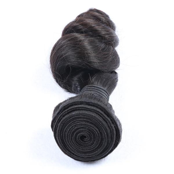 Virgin brazilian unprocessed wholesale Loose wave popular hair weft natural black