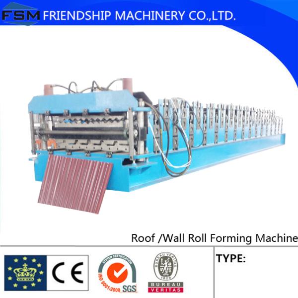 Pre - painted Steel Roof Roll Forming Machine with 0.3 mm - 1.0 mm Thickness