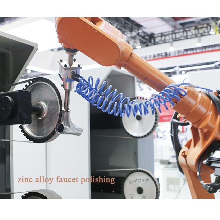 Robotic Polishing Machine for Faucet Sanitary Ware Automatic Zinc Faucet Buffing Grinding Equipment Line