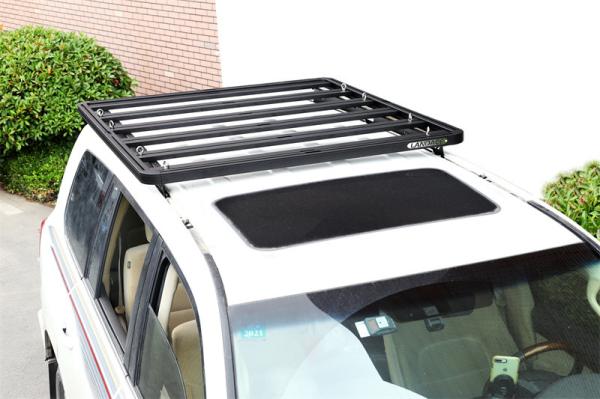 TOYOTA LC 200 Black Flat Roof Racks Luggage Gear Bracket Bike Holder for 4x4 Vehicle