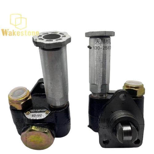 Motor 6D102 Bomba de combustível Bomba de óleo de pressão manual para escavadeira Komatsu PC200 PC220 PC240 PC270-6 PC270-7