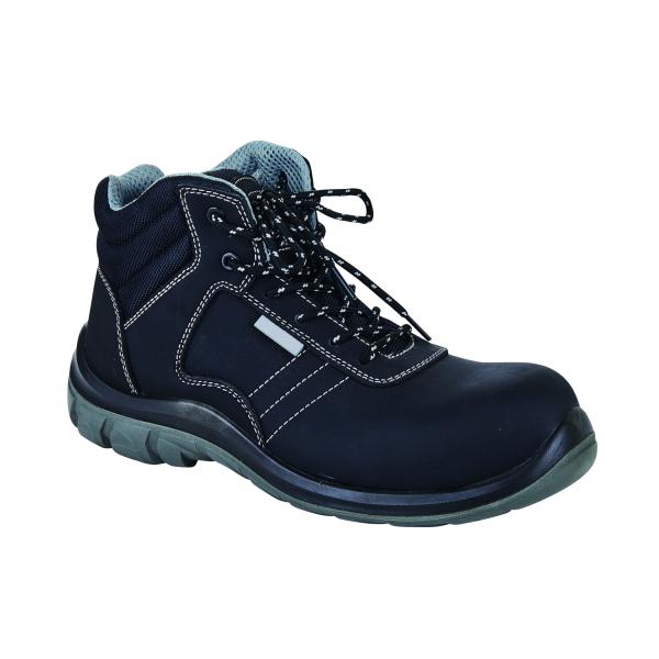 Нескользящие защитные рабочие ботинки из стального пальца ног с противопробивной подошвой и кожаным материалом