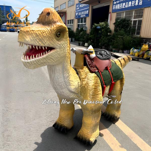 Large Size Interactive Animatronic Dinosaur Ride For Amusement Parks 150kg Capacity