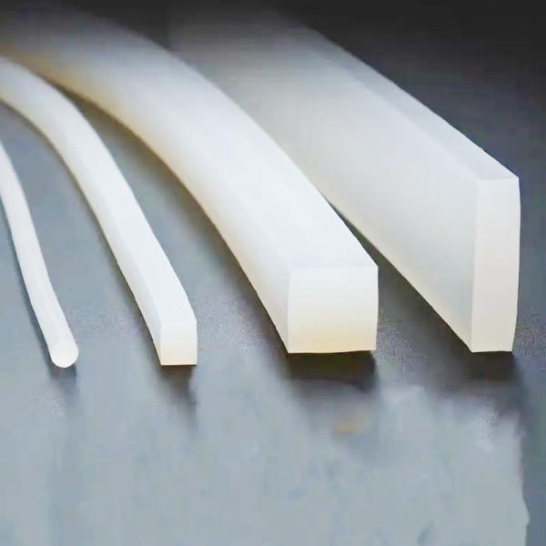 Milky White Flame Retardant Standard Silicone Rubber elastomer 8Mpa Tensile Strength