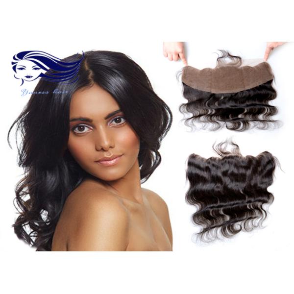 объемная волна человеческих волос закрытия волос фронта шнурка ранга 7A швейцарская