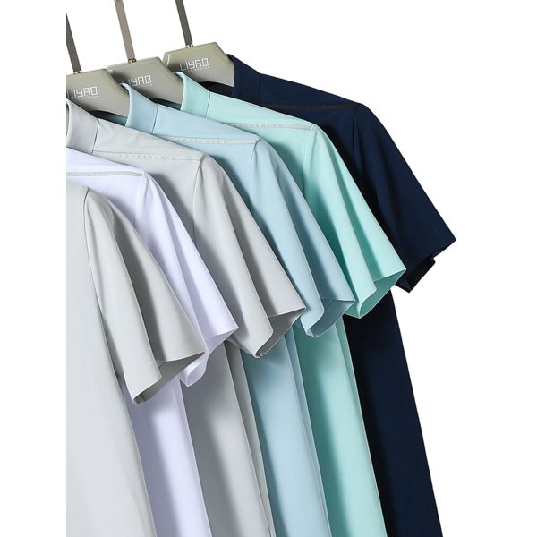 Custom Logo Design Seamless and Quick Dry High Quality White Black Polo Tshirt for Men
