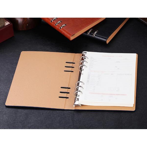 Business gift - Manufacture loose-leaf notebooks 6 ring binder leather agenda LN-005