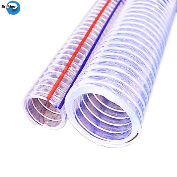 PVC Steel Wire Reinforced Hose for Water Oil Powder Suction Discharge Conveying