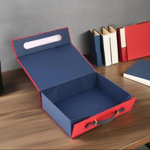 Boîte cadeau rigide pliable de luxe avec fermeture magnétique pour emballage