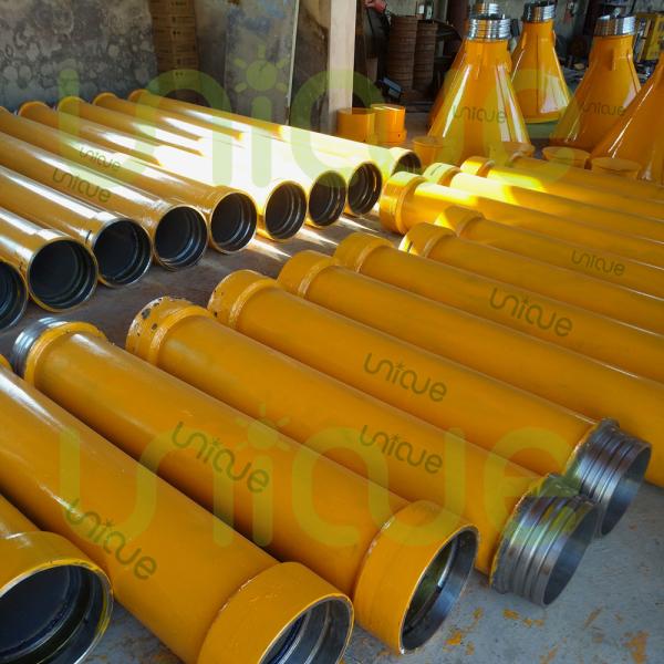 Dia 10inch Thickness 4mm Concrete Tremie Pipe Threaded Type