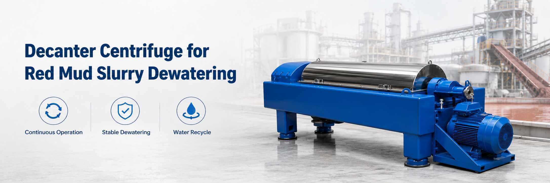 Decanter Centrifuge for Red Mud Slurry Dewatering
