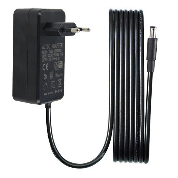 EU Wall Plug 1M 22AWG Adaptateur d'alimentation 12V 5A 5521Mm Pour caméra de vidéosurveillance LED