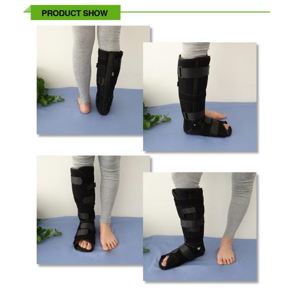 High quality black flannel cotton leg knee ankle protection brace