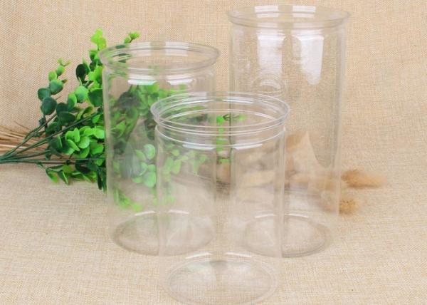Plastic Packaging Tube Airtight Waterproof Clear Pet Jar With EOE Lid