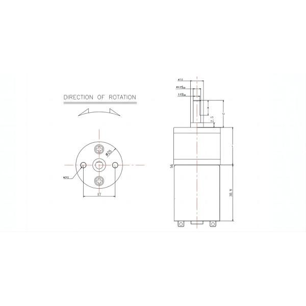 Мотор для умного дома 12-24В 5-1500RPM Мотор редуктора для электрического замка