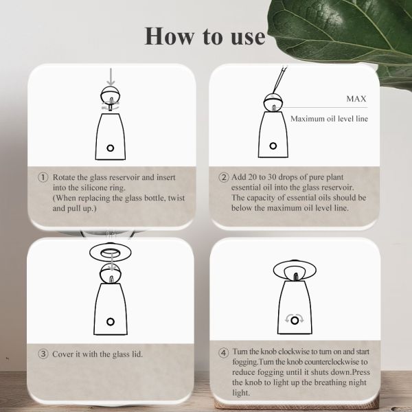 Waterless Atomization Home Aroma Diffuser Modern Minimalist Aroma Diffuser